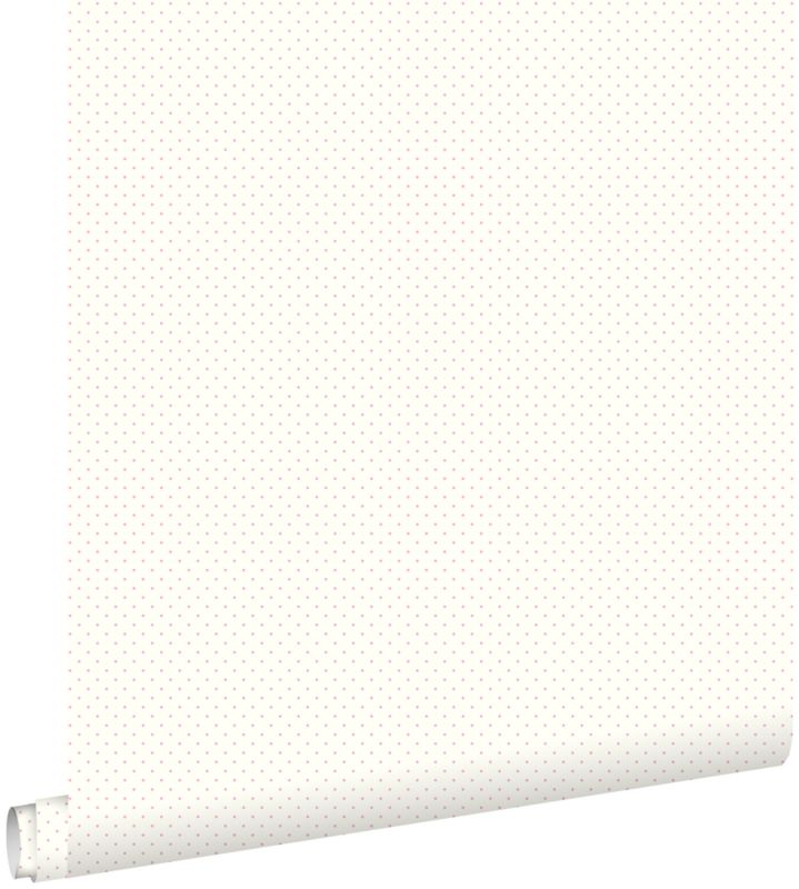 Tapeta ESTAhome małe kropki złamanej bieliIróżowym 53 cm x 10.05 m - 1 rol.