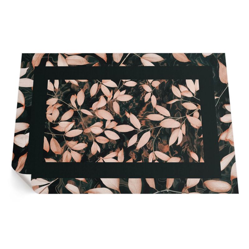 Winylowy Chodnik Zewnętrzny ArtPrintCave 60x90 cm Motyw roślinny jesienne liście boho retro 1 szt.