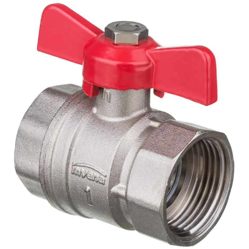 Zawór Kulowy do Wody CO Kurek Odcinający GW/GW 1/2"x1/2" 120C INVENA Vert 1 szt.