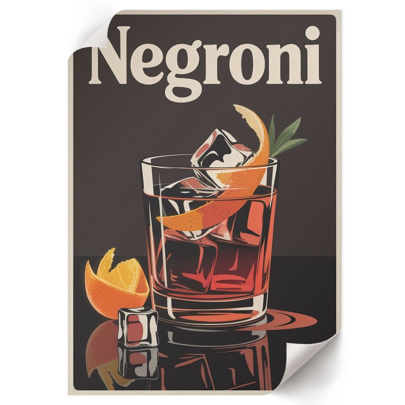 Plakat Dekoracyjny ArtPrintCave 29,7x42 cm Negroni drink 3 Steps 1 szt.
