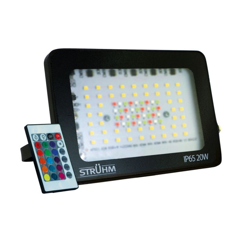 Naświetlacz LED Struhm czarny LED 20W 6000K 2070lm IP65 wym: 11,4 x 14,8 x 1,8 cm aluminium - 1 szt.