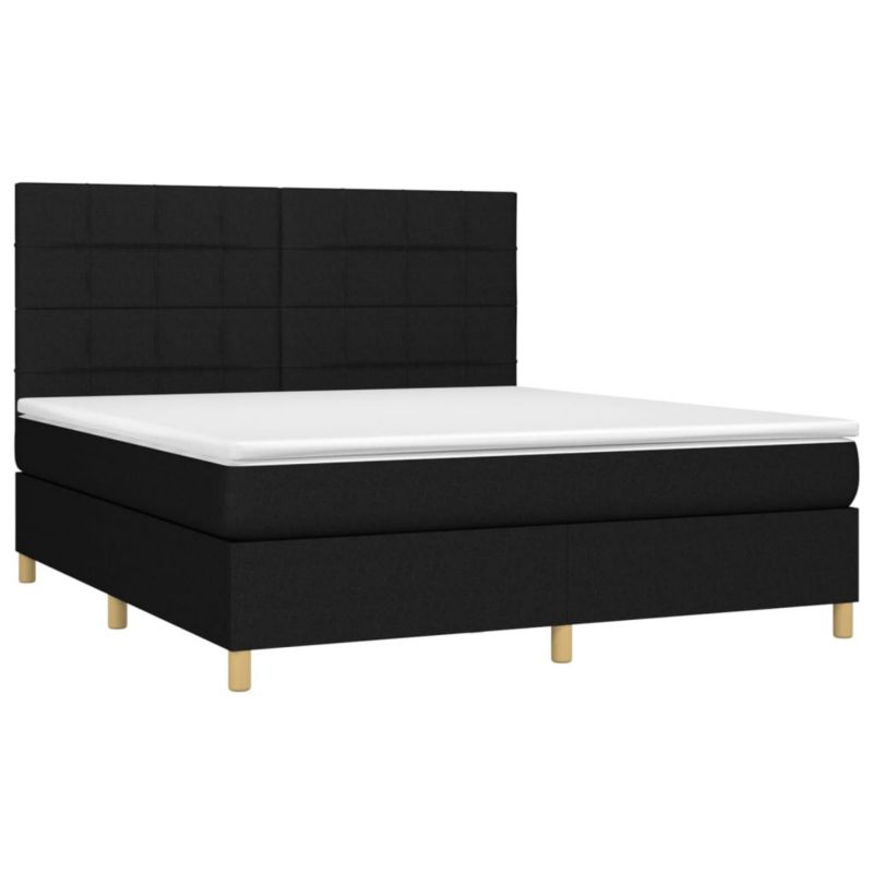 Łóżko kontynentalne WaszeMeble 180x200 cm czarne WM-3135455 1 szt.