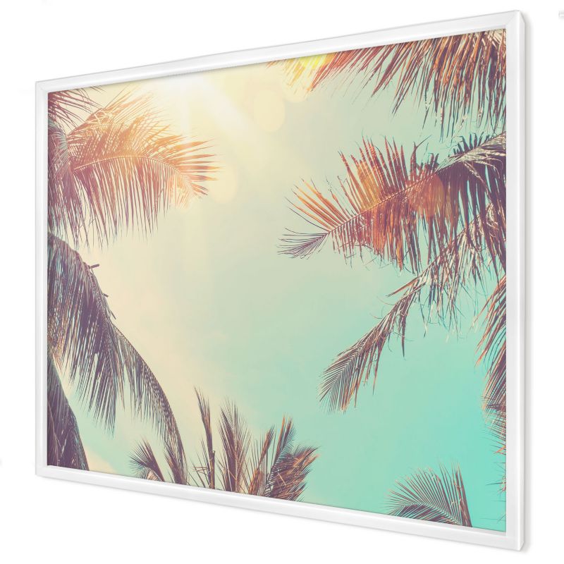 Ozdobna tablica na magnesy Wallfluent 80x60 Tropikalny raj w białej ramie 1szt