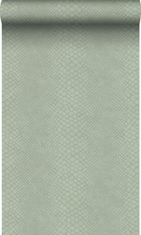 Tapeta Origin Wallcoverings nadruk węża szałwiowej zieleni 53 cm x 10.05 m - 1 rol.