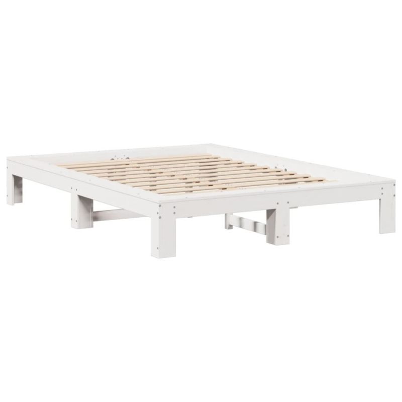 Łóżko drewniane WaszeMeble 135x190 cm biała WM-3308748 1 szt.