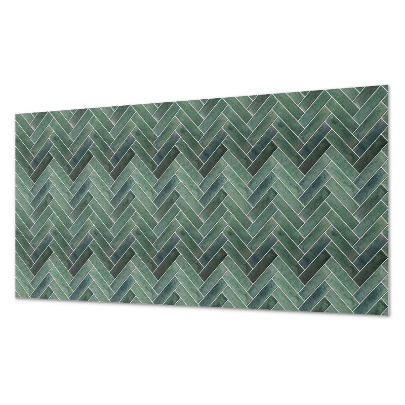 Komplet Kafelków PCV ArtPrintCave 40x20 cm Wzór w jodełkę 3D 10 szt.