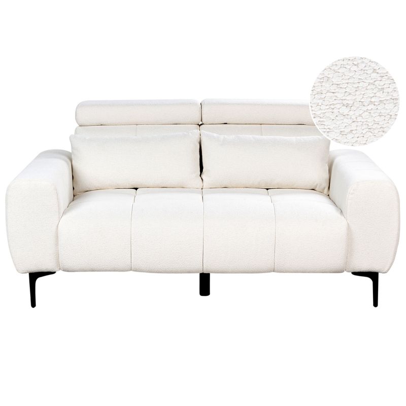 Sofa dla 2 osób Vegamo Boucle Biały 1 szt.