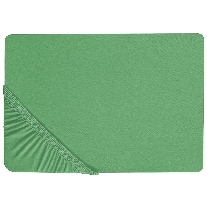 Prześcieradło z gumką Janbu Bawełna 140 x 200 cm Zielony 1 szt.