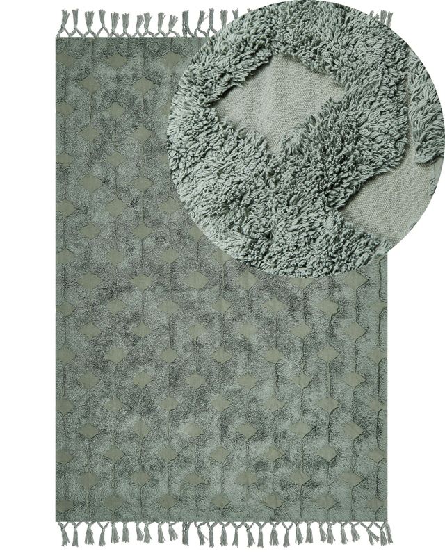 Dywan Kars Zielony 160 x 230 cm Bawełna 1 szt.