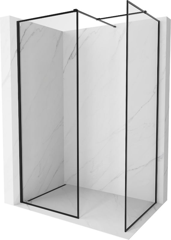 Ścianka prysznicowa walk-in Mexen Kioto-XF czarna 120x80 cm 800-120-202-04-70-080-XF 1 szt.