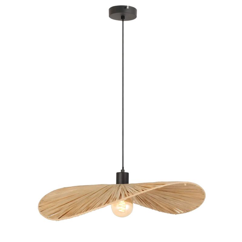 Lampa Sufitowa Wisząca Toolight App1826-1Cp Czarny Brązowy