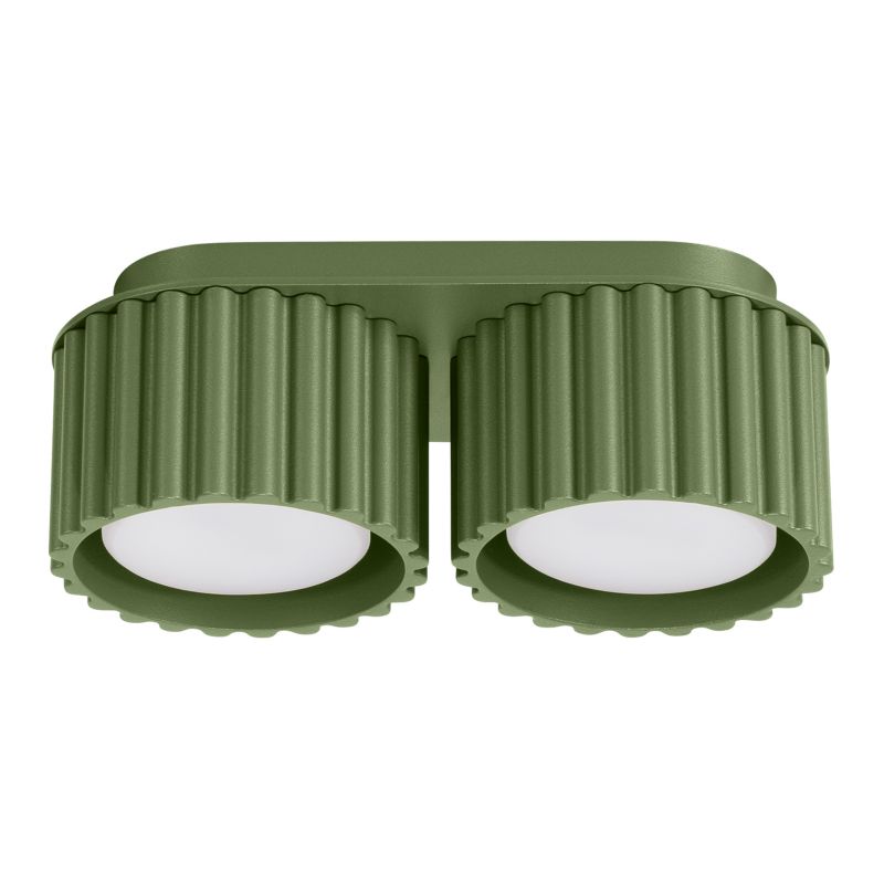 Reflektor sufitowy Pure Lume VISTAO zielony oliwkowy 2xGX53x10W IP20 wym:8x21x10cm - 1 szt.
