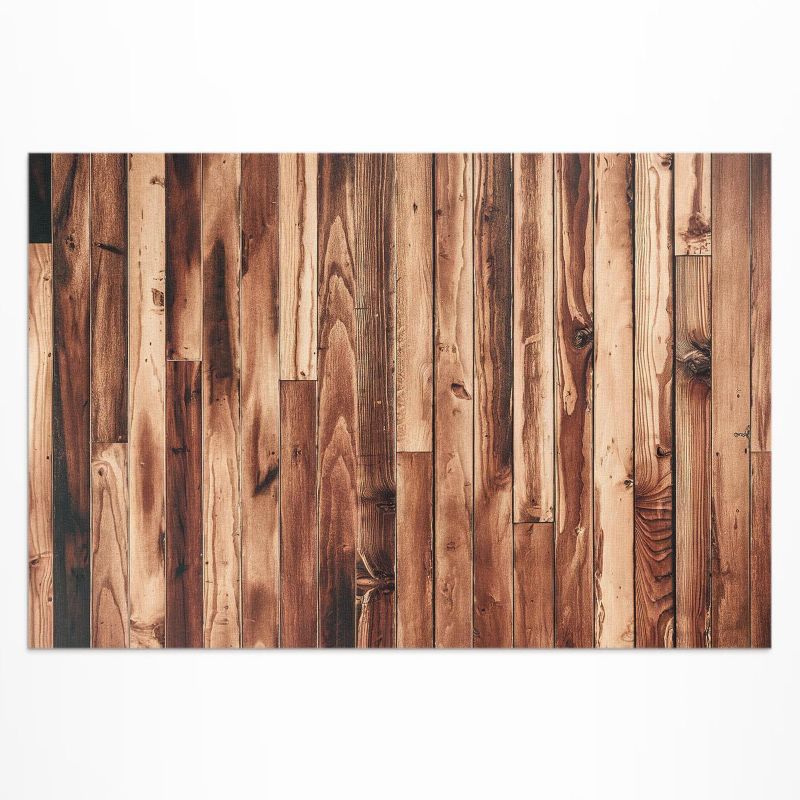 Dywan Winylowy Z Nadrukiem Wallfluent 120x180 cm Drewniane wytarte deski podłogowe parkiet 1 szt.