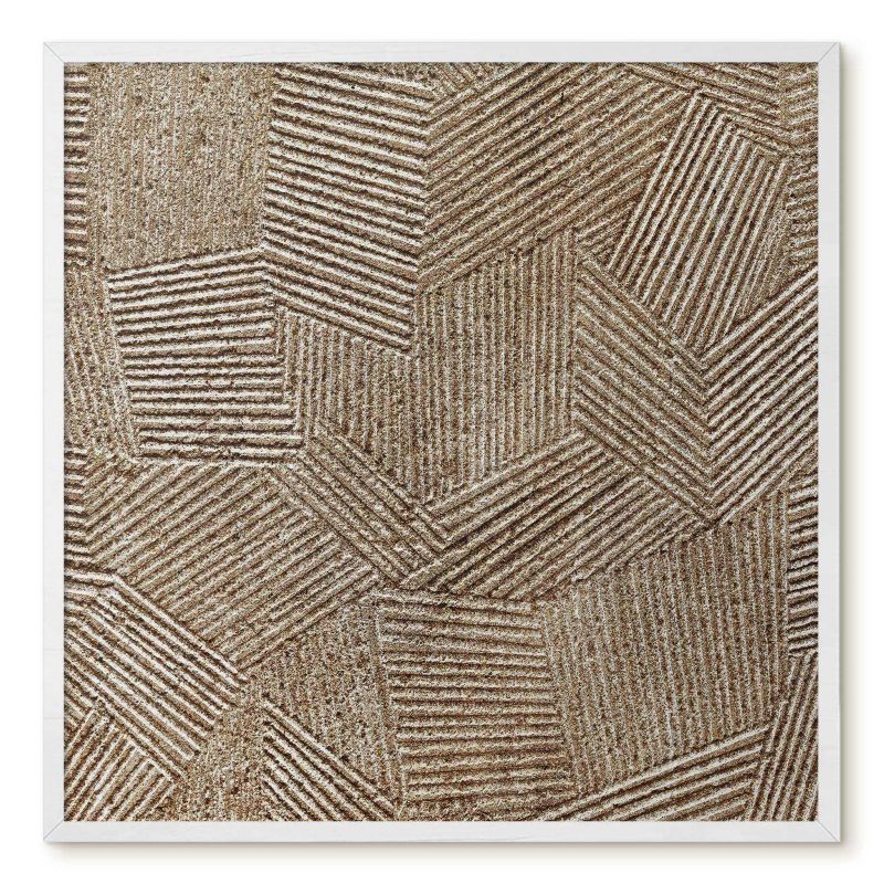 Tablica Magnetyczna Do Salonu Tulup 50x50 cm Geometryczny wzór - Biała rama Do salonu, biura 1 szt.