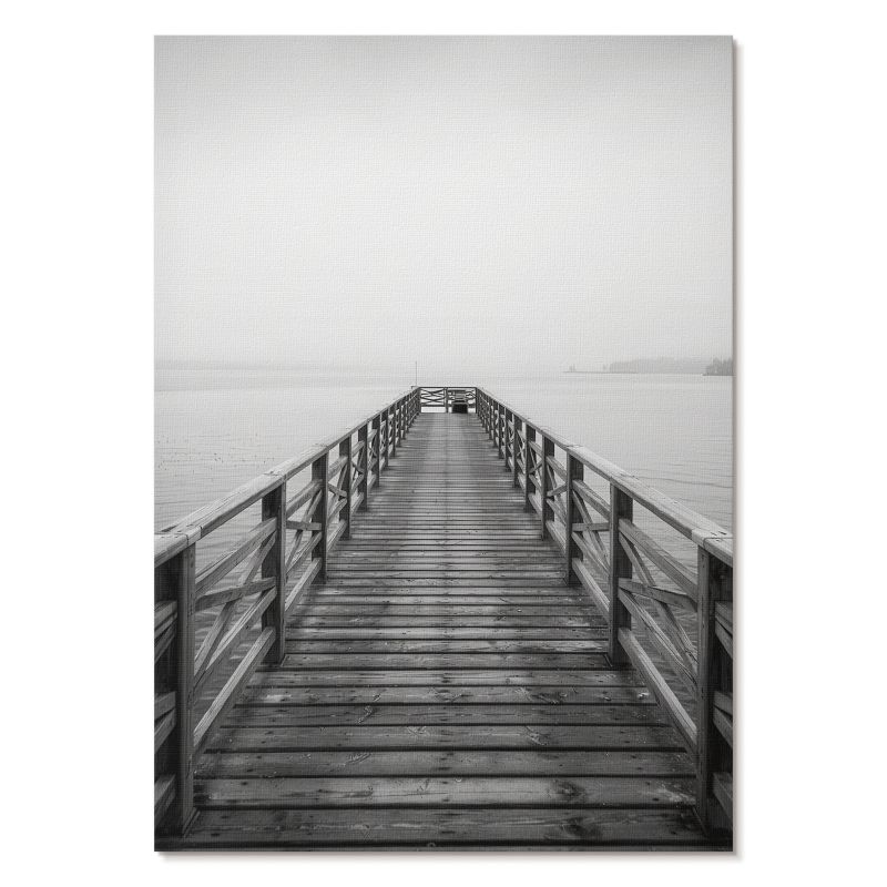 Obraz Plakat Canvas Tulup 42x59,4 cm (A2) Czarny pomost Do salonu, biura, sypialni 1 szt.