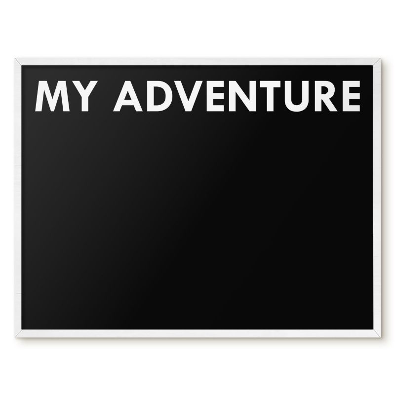 Tablica Na Magnesy Tulup 80x60 cm My adventure 7 - Biała rama Do salonu, sypialni 1 szt.