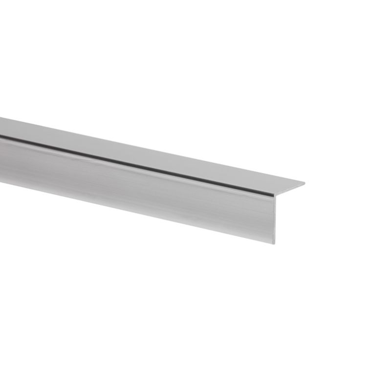 Kątownik PVC gładki folia 1000 x 20 x 20 x 1,5 mm srebrny