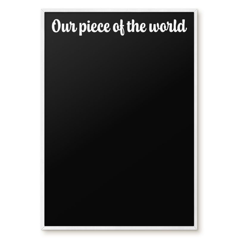 Tablica Magnetyczna Tulup 70x100 cm Our piece of the world 6 - Biała rama Do salonu, sypialni 1 szt.