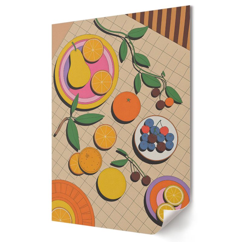 Plakat canvas Wallfluent Format A1 Owocowa uczta Kolektyw Modern Axis 1 szt.