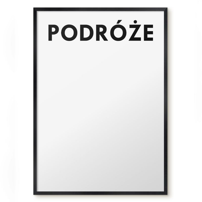 Tablica Magnetyczna Do Salonu Tulup 50x70 cm Podróże 2 - Czarna rama Do salonu, sypialni 1 szt.