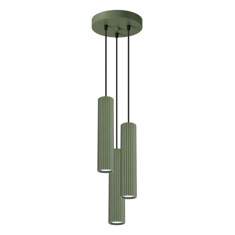 Lampa sufitowa Pure Lume GRAVIO zielony oliwkowo-czarna 3xGU10x10W IP20 wym:108x19,5x19,5cm - 1 szt.