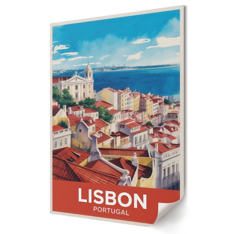 Plakat Wallfluent Format A4 Lisbona Portugalia Projekt Artystyczny Impuls 1 szt.