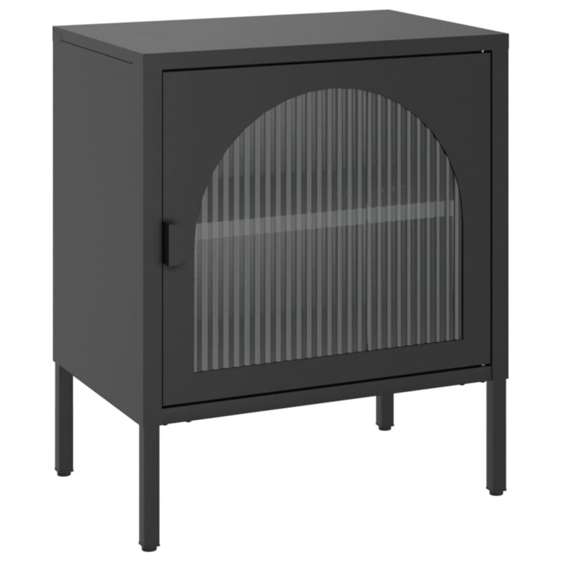 Stolik nocny WaszeMeble metalowy czarny WM-352997 1 szt.