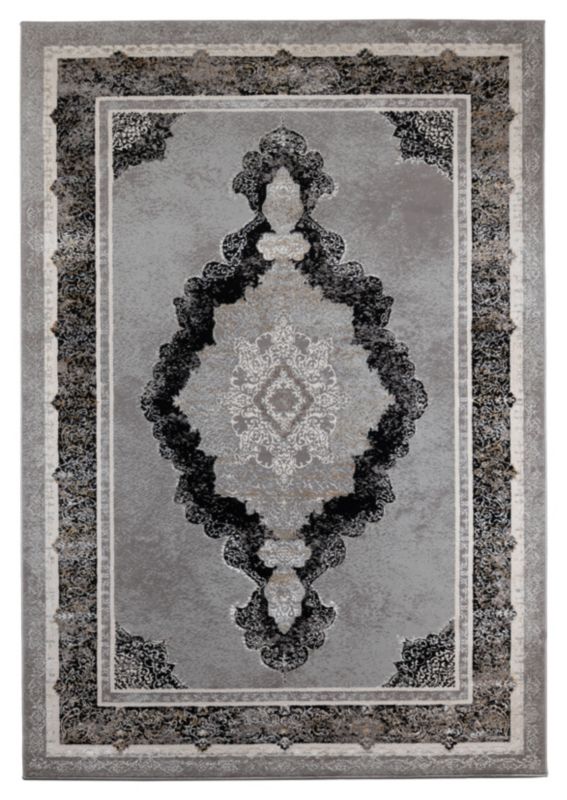 Dywan Multidecor Grece 120x170cm klasyk palace czarno-srebrny, 1 szt