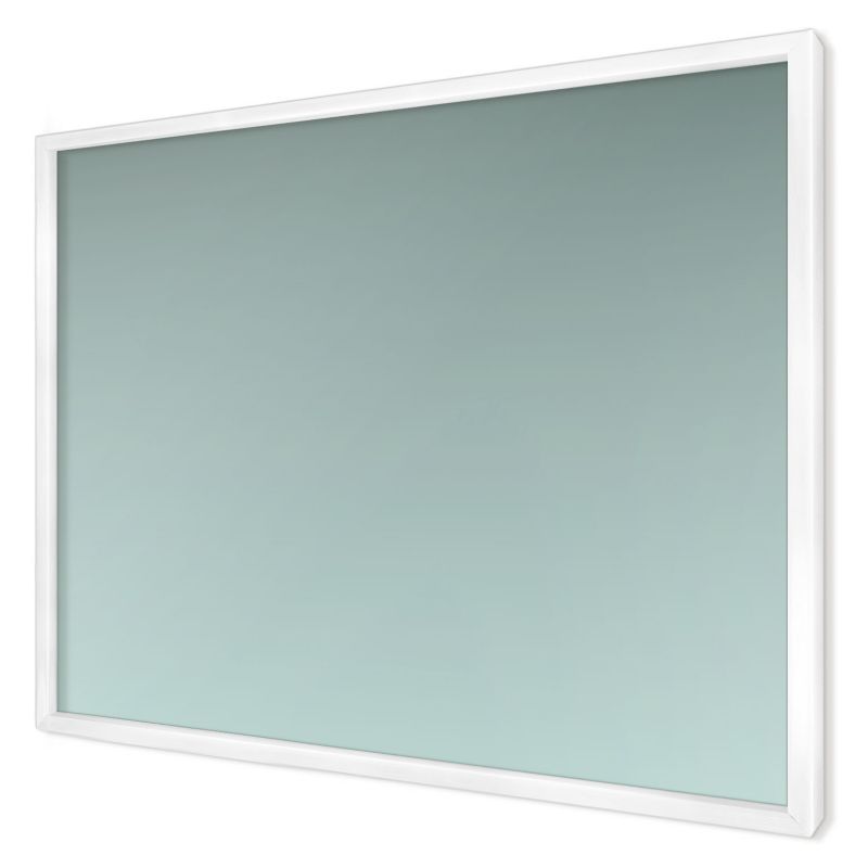 Tablica magnetyczna dekoracyjna Wallfluent 70x50 Turkusowy gradient w białej ramie 1szt