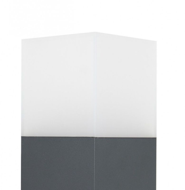 Lampa ogrodowa stojąca SU-MA Cube ciemnoszara 1 x E27 x IP44 wym: 70 x 10 x 10 cm - 1 szt.