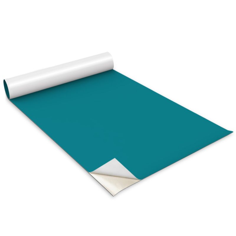 Folia Samoprzylepna Do Mebli Wallfluent 100x50 cm Kolor turkusowy Matowa Okleina Dekoracyjna 1 rol.
