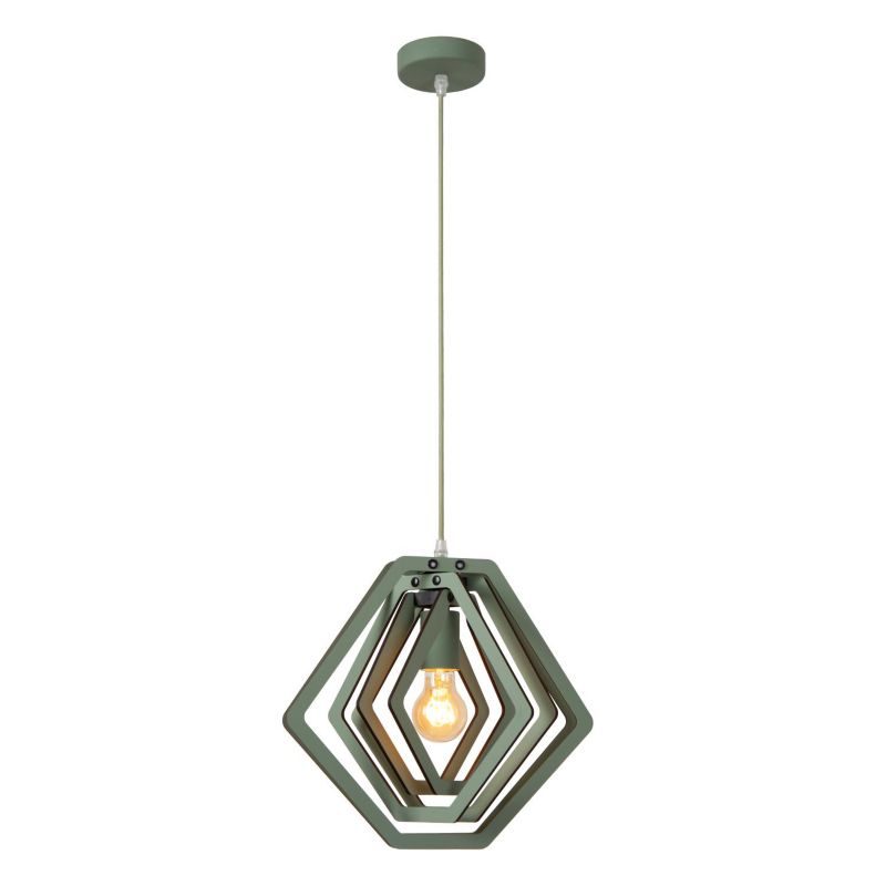 Lampa wisząca Lucide MAURO zielona 1xE27x40W IP20 wym:100x33,5x33,5cm - 1 szt.