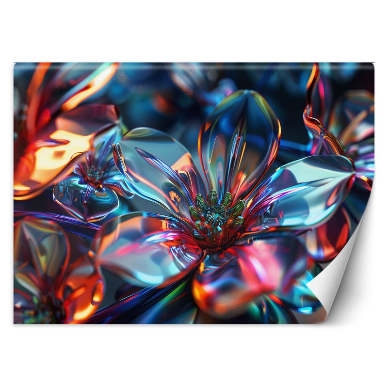 Fototapeta Feeby Szklany bukiet kwiatów 3D 200x140 1 szt