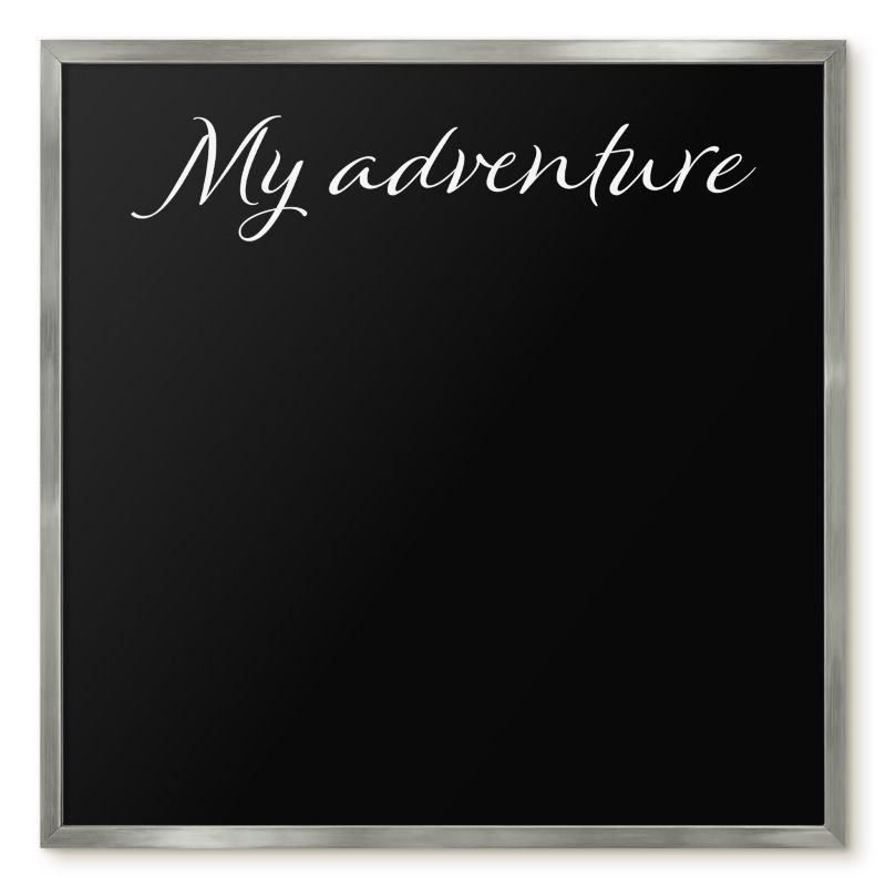 Tablica Na Magnesy Z Podróży Tulup 50x50 cm My adventure 9 - Srebrna rama Do salonu, sypialni 1 szt.
