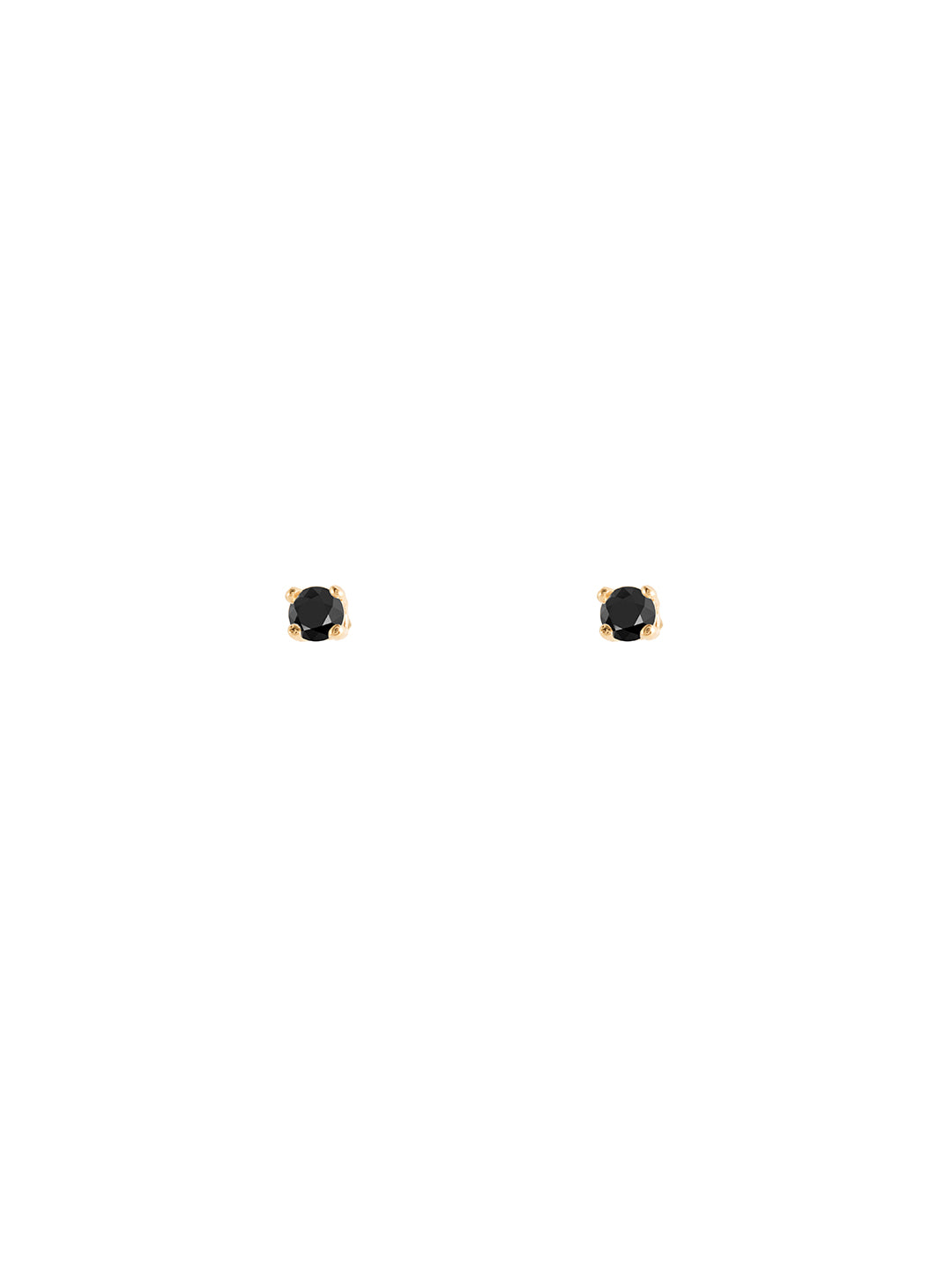 Black Diamond Earrings - Kolczyki z czarnymi brylantami, para