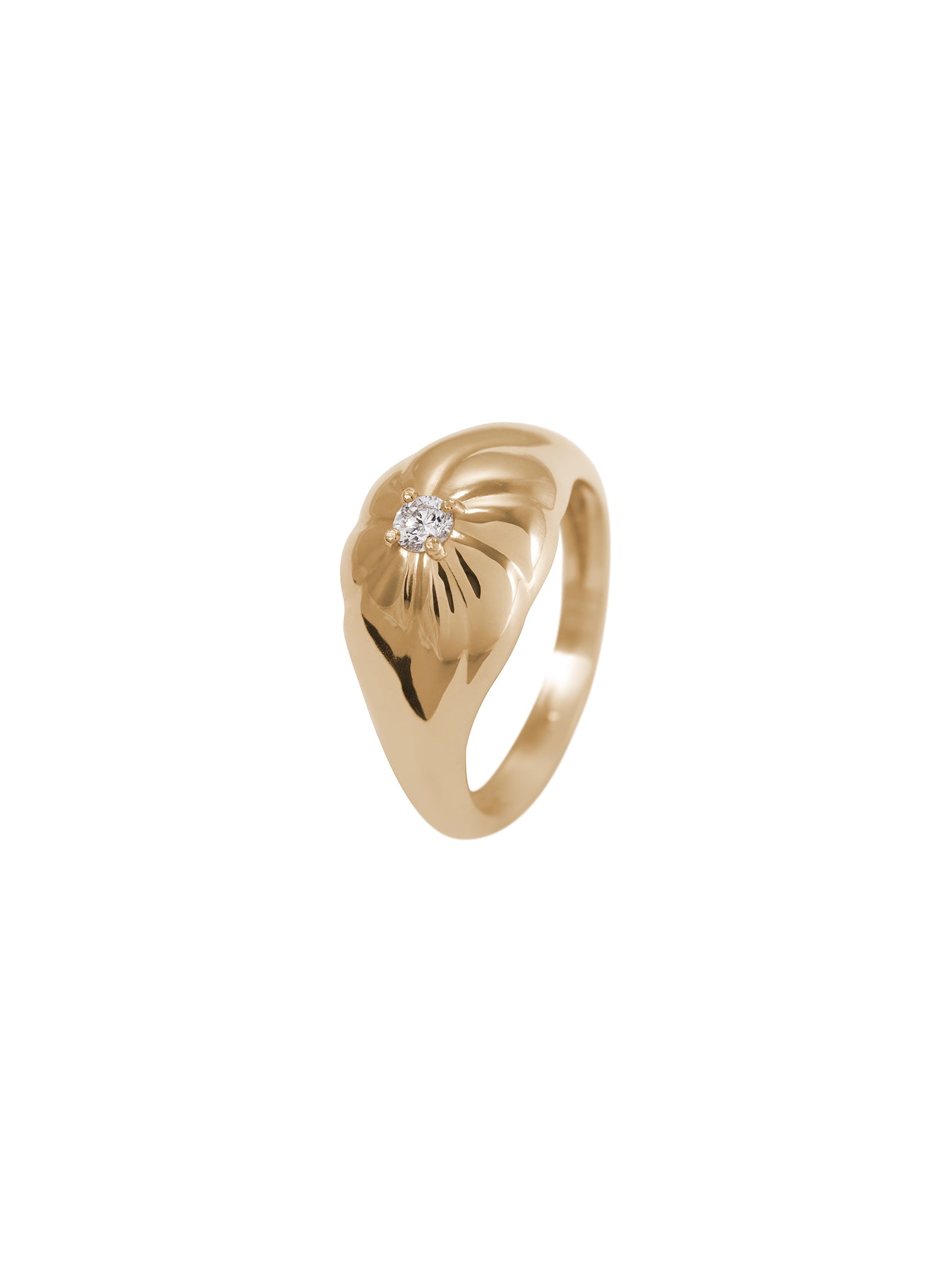 Glimmer Diamond Signet -Sygnet z brylantem, 17