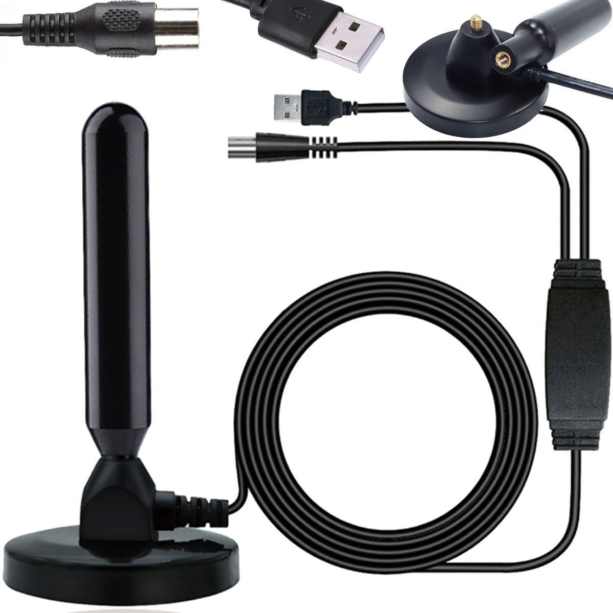 Antena DVB-T 2 Wewnętrzna USB MAT-T-249 - Henryx24