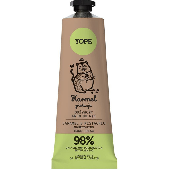 YOPE Krem do rąk Pistacja Karmel, 50 ml