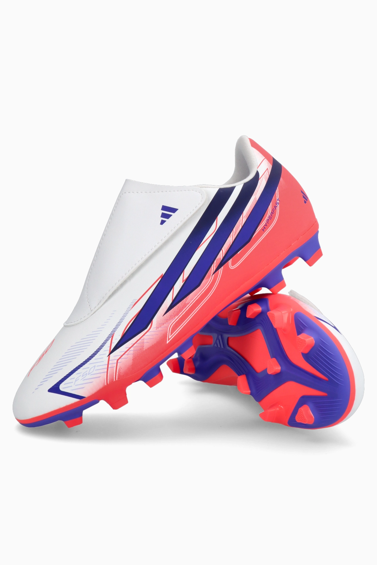 Korki adidas F50 Club Hyperfast Velcro FG/MG Junior - Biały
