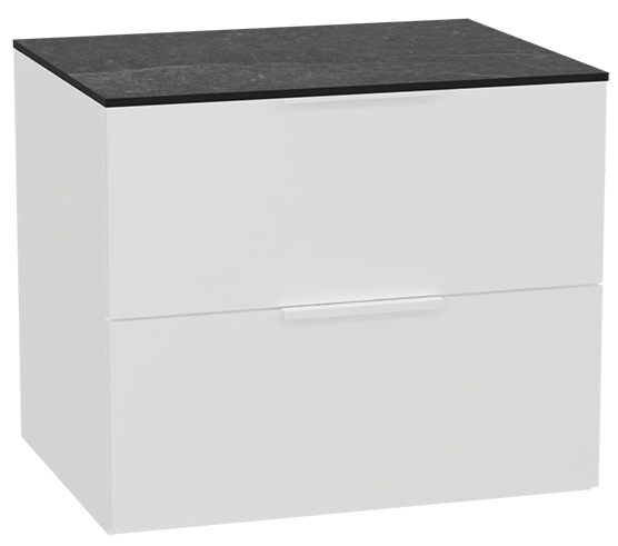 Zestaw Excellent Tuto 2.0 szafka 60 cm podumywalkowa wisząca z blatem biały-grafit MLEX.2172.K.60.02MA.WHWH