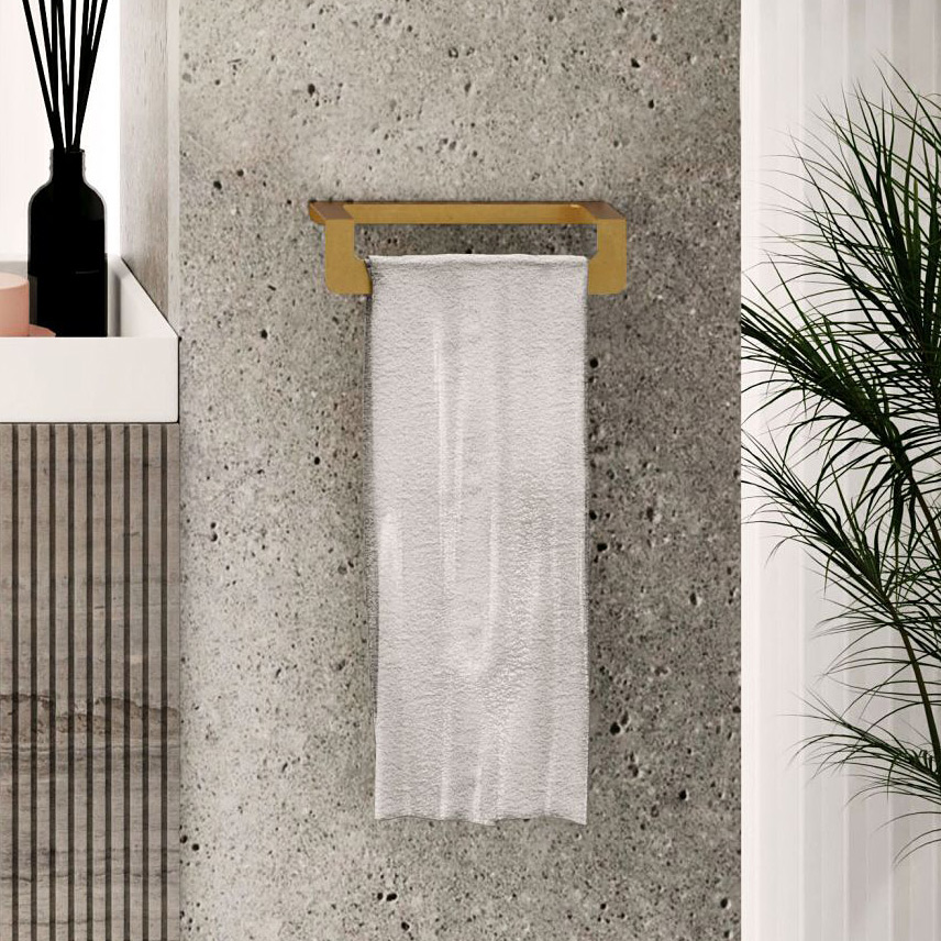 Baltica Design Idar II Gold wieszak na ręcznik 44x9 cm ścienny złoty
