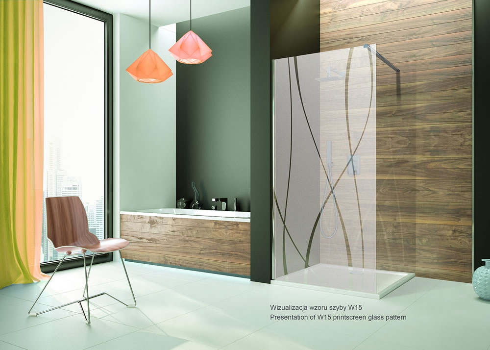 Sanplast Free Zone drzwi prysznicowe 120 cm rozsuwane srebrny połysk/szkło ze wzorem 600-271-3150-38-231