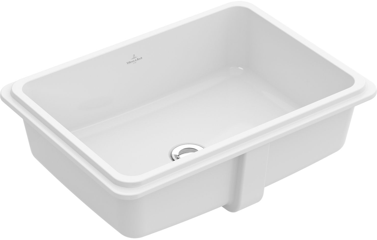 Villeroy & Boch Tube umywalka 49x35 cm prostokątna podblatowa Weiss Alpin 41525001