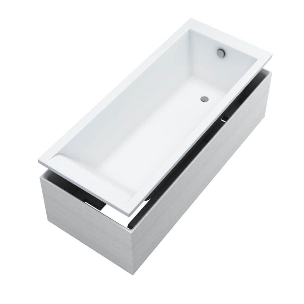 Schedline Maio White Mat SET wanna prostokątna 150x75 cm biała 3WST.MS2P-15075/B/MG