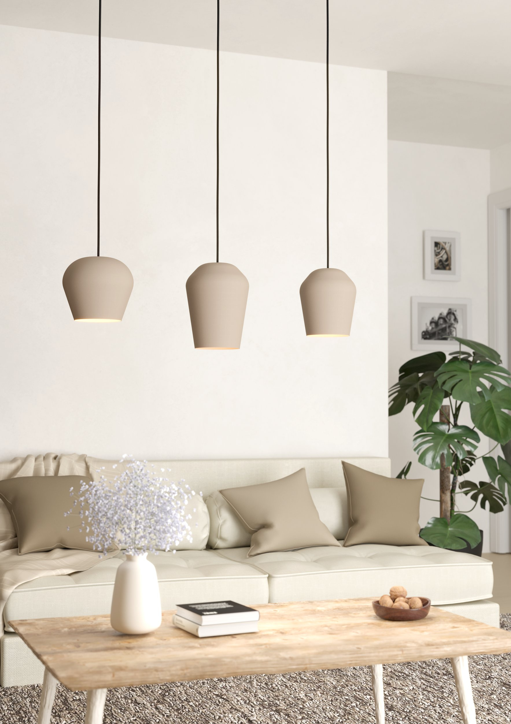 Eglo Cambaito lampa wisząca 3x40 W beżowa 900143