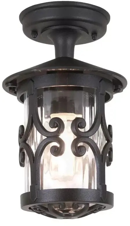 Elstead Lighting Hereford lampa podsufitowa zewnętrzna 1x60 W czarna BL13A-BLACK