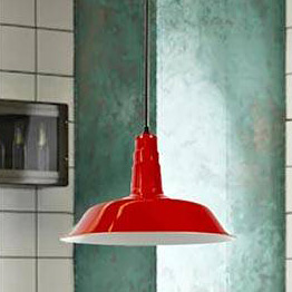 Abruzzo Retro lampa wisząca 1x20 W czerwona ABR-LWRG-R