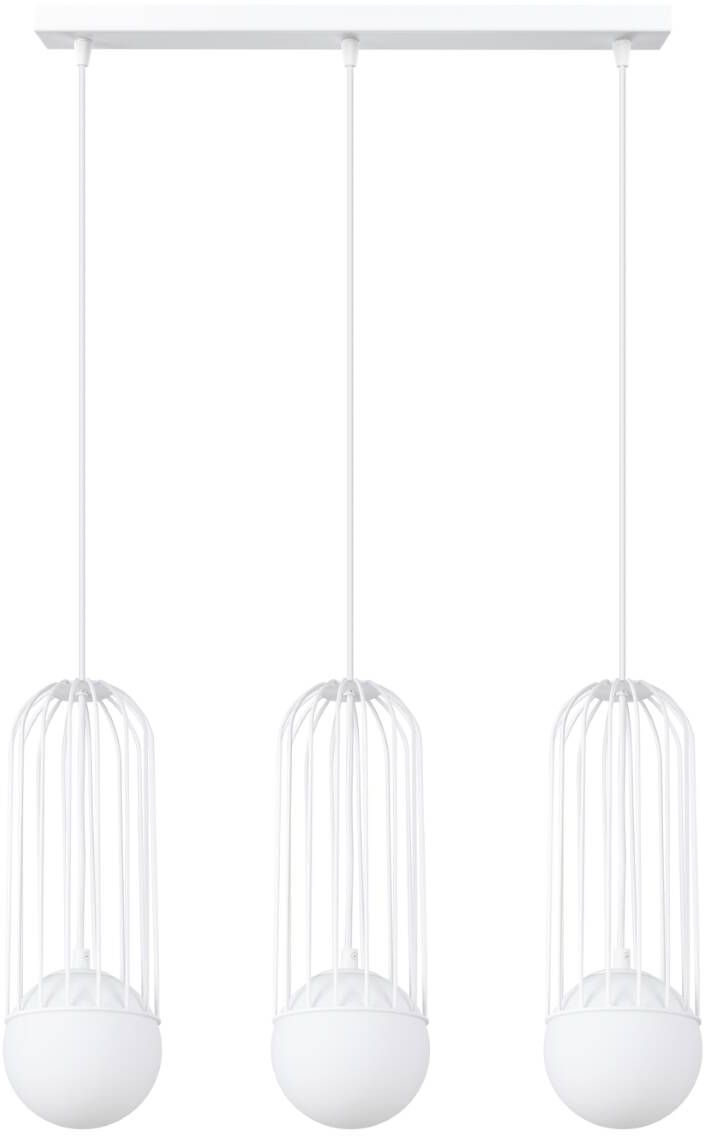 Sollux Lighting Brina lampa wisząca 3x8 W biała SL.1333