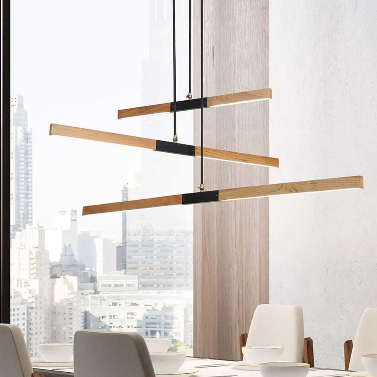 Light Prestige Lugano 3 lampa wisząca 3x48W brązowo/czarna LP-2828/3P