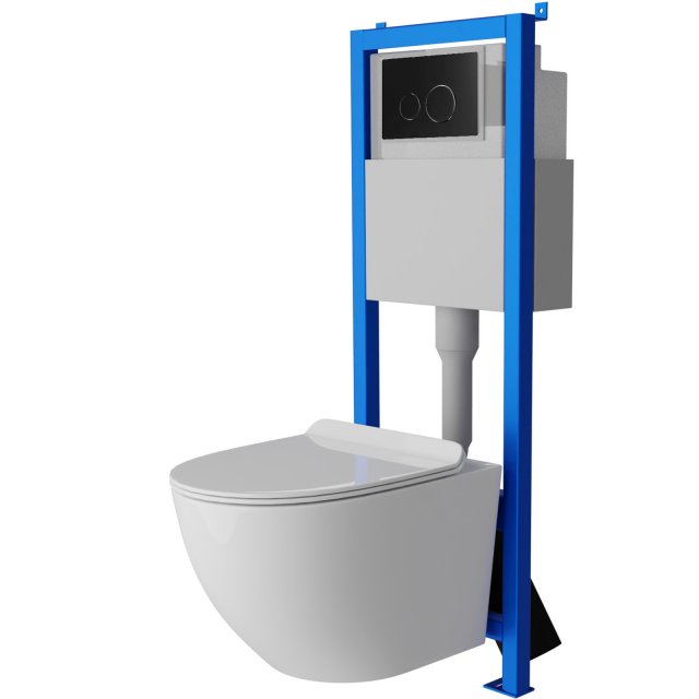 LAVITA Zestaw podtynkowy mechaniczny LAV101 40, miska SOFI SLIM, przy